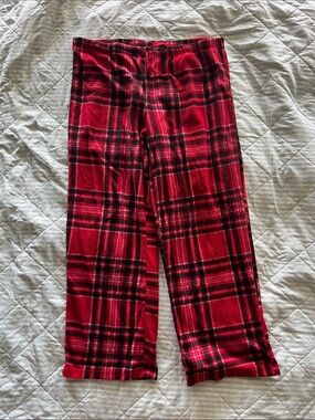 Kids Red Plaid Pajama Pants - Cozy Holiday Sleepwear
